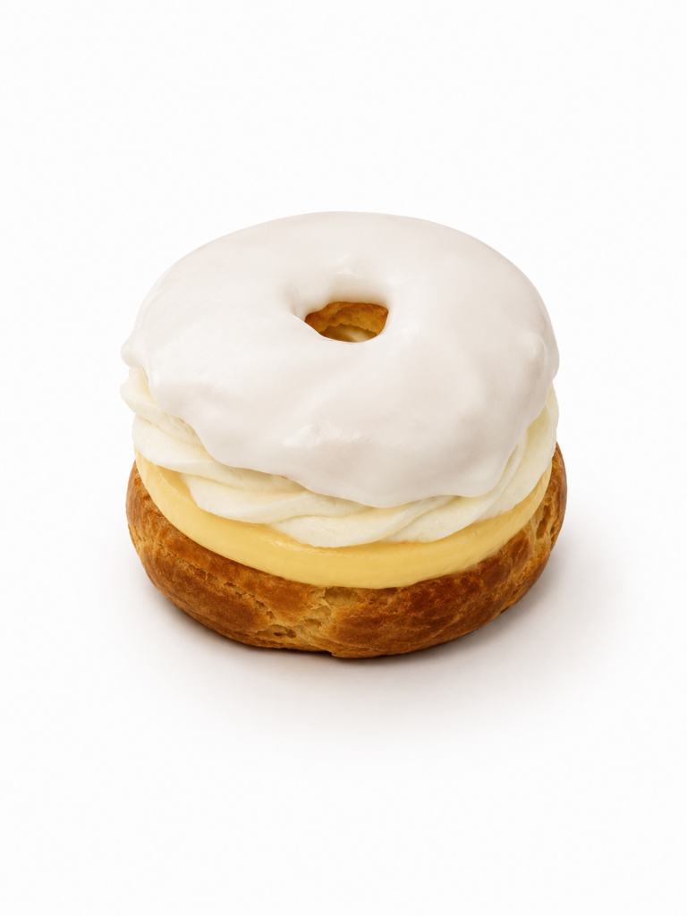 Věneček mini se žloutkovým krémem, chantilly a fondánem | NM DESSERTS